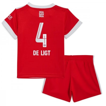 FC Bayern München De Ligt 4 Matchtröjor Barn Hemma Fotbollströja 2022-2023